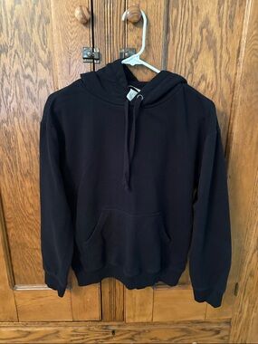 H&M Classic Black Hooded Sweatshirt